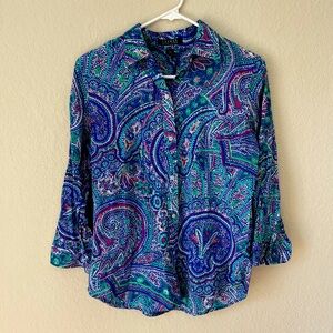 Ralph Lauren Button-Down Shirt- Vintage Paisley